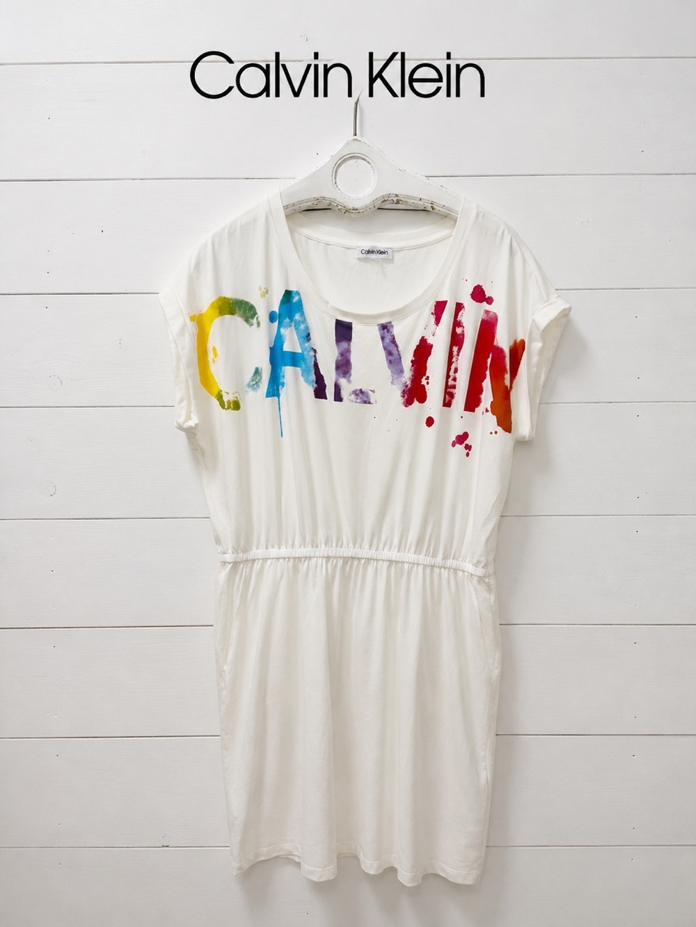 Calvin Klein Logo Dress – Size XL